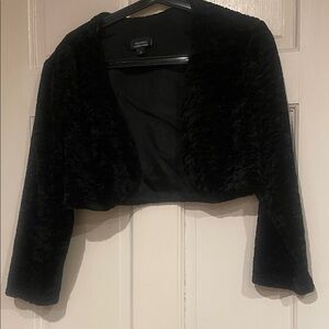 Dress Barn Black Teddy Jacket